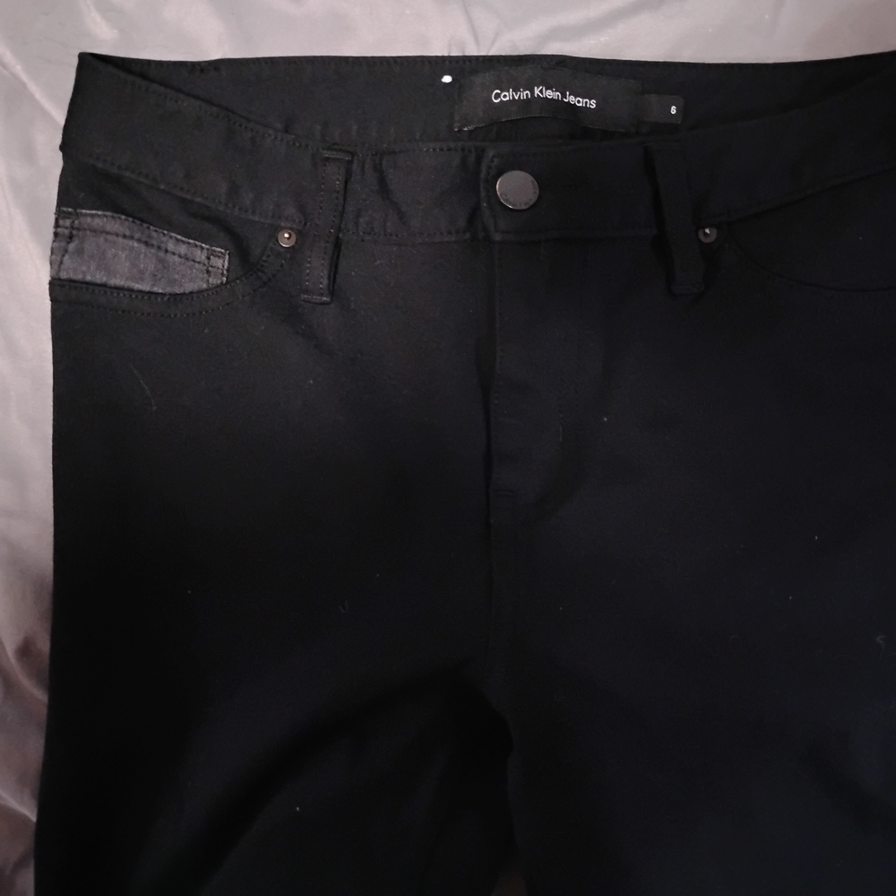 Calvin Klein Women's Black Pants Size 6 - Picture 5 of 9